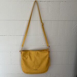 Montana West Crossbody Hobo Bag Faux Leather Expandable NWOT Yellow C carllow209